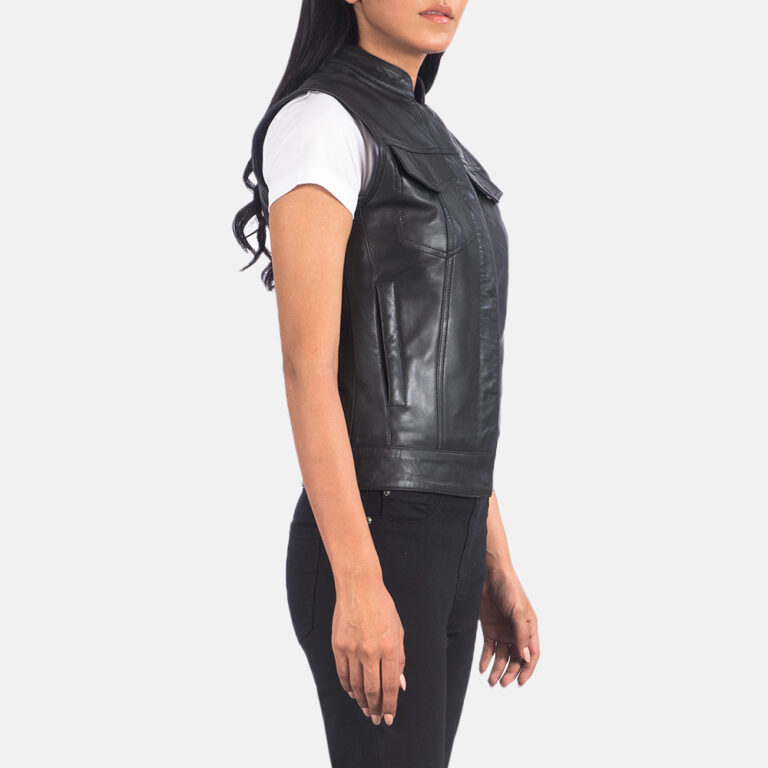 Womens Rayne Moto Black Leather Vest_5576 copy-9-1623150747895